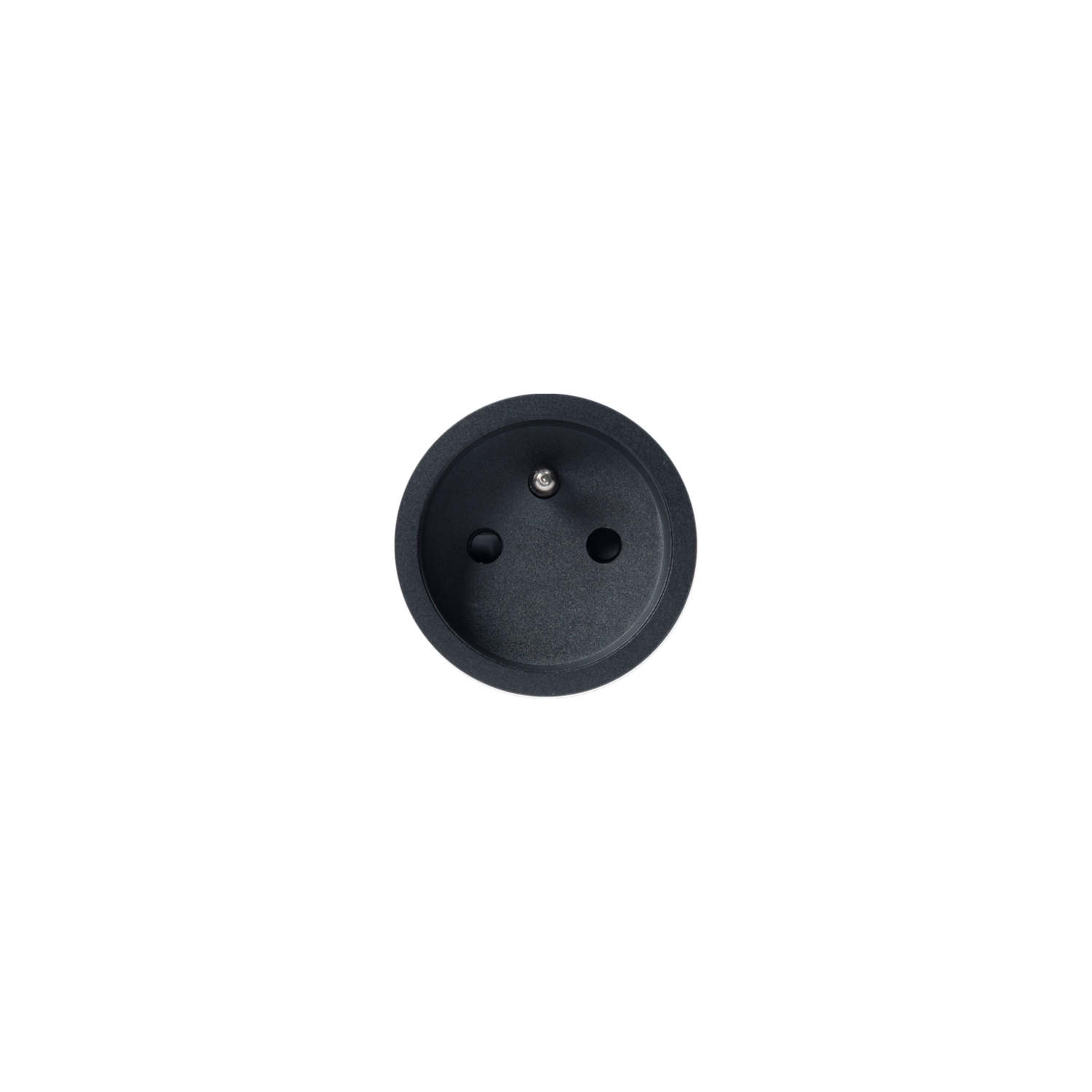 Rond 2.0 - backfit stopcontact b-f zwart ano randloos